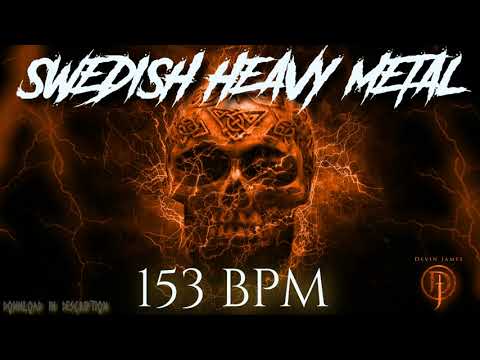 🥁Swedish Heavy Metal Style Drum Track - 153 BPM (FREE WAV & MIDI DOWNLOAD)