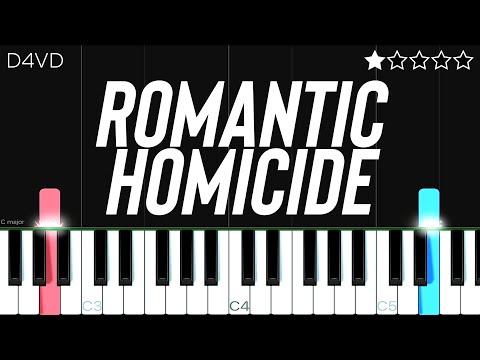 d4vd - Romantic Homicide | EASY Piano Tutorial