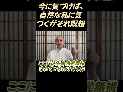 仏教学科 今に気づけば、自然な私に気づけます、それが瞑想です#切り抜き＃ヨガ＃健康#仏教＃瞑想＃マインドフルネス