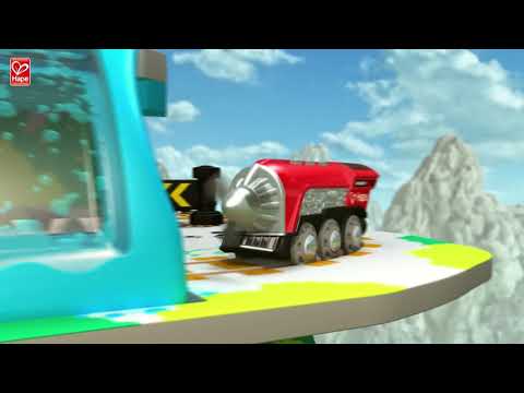 Миниатюра изображения товара Поезд игрушечный Hape Дизельный грузовой поезд / E3718-HP