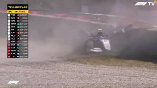 Nicholas latifi crash. Netherlands🇳🇱 2021 gp.