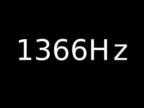 Speaker Sound Test 1366Hz