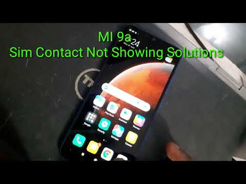 Mi 9a Sim Contact Not Showing Problem Solution || Mi 9a Contact Setting