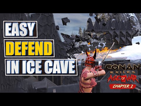 Mastering Ice Cave Defense: Outsmarting Russian Raiders-Conan Exiles Age Of War Chapter 2 Pvp & Raid