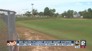 School resource officer saves life of 13-year-old whose heart stopped