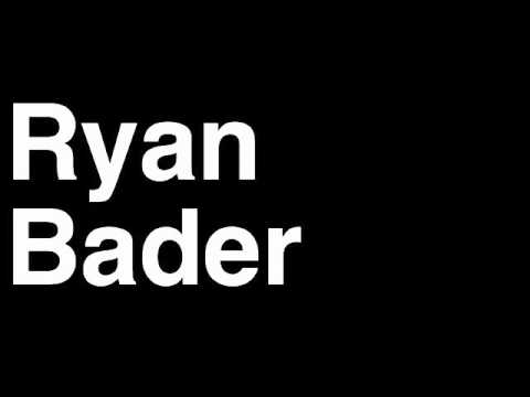 How to Pronounce Ryan Bader Light Heavyweight Fighter UFC MMA TKO KO Knock Out Punch Hit