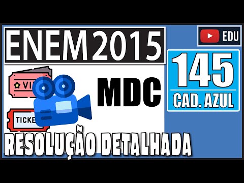 [ENEM 2015] 145 📘 MDC O gerente de um cinema fornece anualmente ingressos gratuitos para escolas