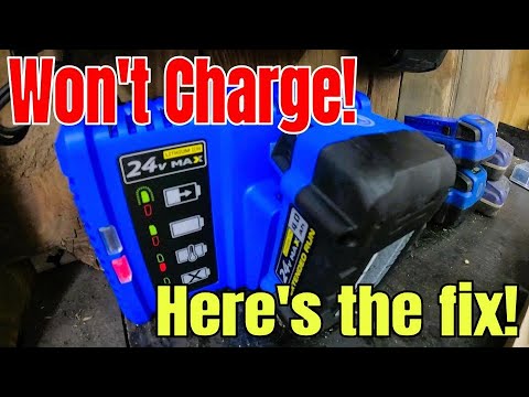 Don't Trash it!  Make it Charge! -Kobalt 24V Battery Fix - Jumpstart Your Batteries