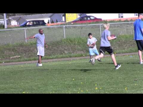 05 01 2011 Derek Catch, Coach Working on Routes