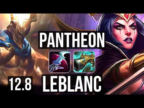 PANTHEON vs LEBLANC (MID) | 2.4M mastery, 7/2/7, 500+ games | BR Master | 12.8