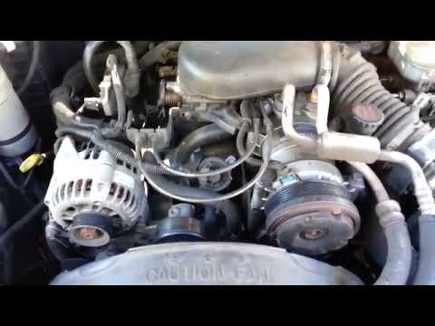 Replacing the Belt Tensioner, Pulley, and Belt on 1998 Chevy S10