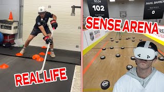 NEW STICKHANDLING VIDEO GAME!? | Sense Arena