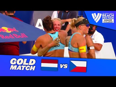 Piersma E./Van Driel, M. vs. Hermannova/Stochlova - Gold Match Highlights Agadir 2022 #BeachProTour