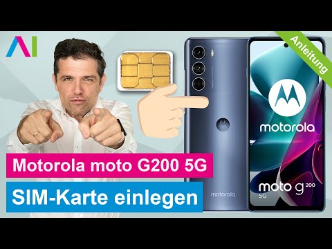 Motorola moto g200 5G - SIM-Karte einlegen • 🂠 • 📲 • 📡 • Anleitung | Tutorial