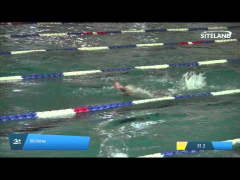 Serie 2 dei 50 Dorso  Assoluti Maschi Master - Campionati Regionali Master 2015 VENETO e FRIULI VG