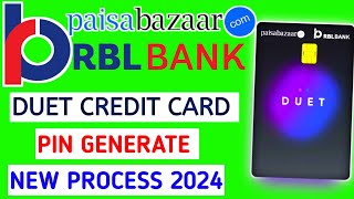 How To Activate Paisabazeer Duet Credit Card | How To Generate Rbl Bank Duet Card Pin