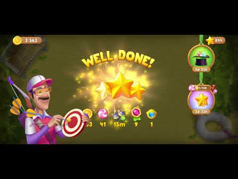 Gardenscapes Level 4257 (Pink Level - One Shot Level) ONE TRY CHALLENGE