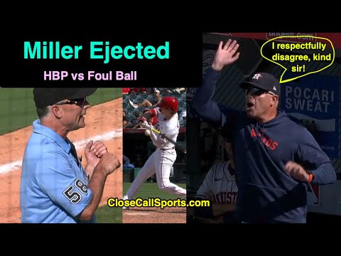 E172 - Astros' Joshua Miller Ejected After Mickey Moniak HBP Replay, Dan Iassogna's No Swing Call