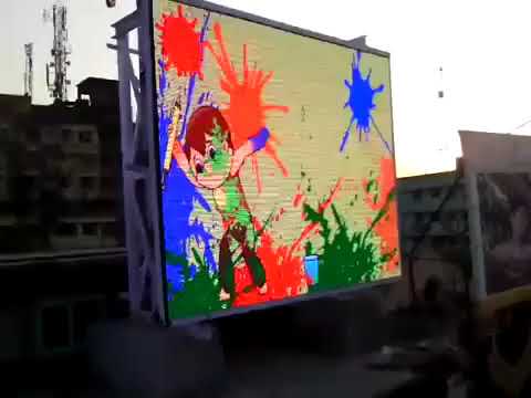 Wall mounted pixel star p4.8 led displays, shape: rectangle,...