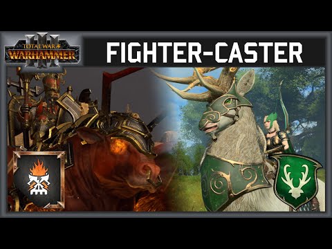 Drazhoath the melee lord - Chaos Dwarfs vs Wood Elves - Total War Warhammer 3 Multiplayer