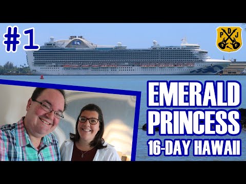 Emerald Princess Pt.1 - Embark, Salty Dog Grill, Balcony Cabin, Sailaway Party, Karaoke, Piano Bar