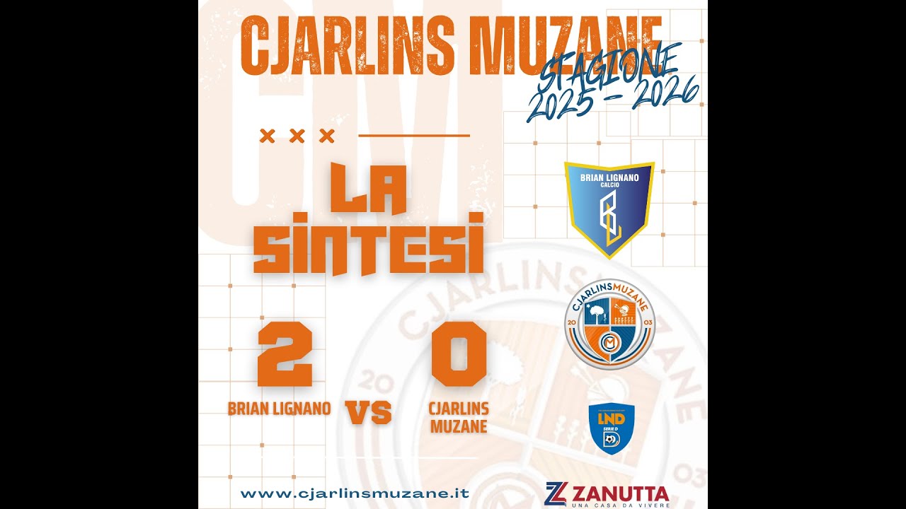 LA SINTESI DI BRIAN LIGNANO-CJARLINS MUZANE