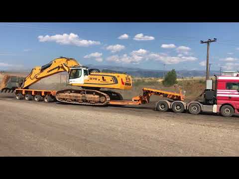 Loading And Transporting The 100 Tones Liebherr 976 With Man TGX 540 Truck - Fasoulas H.Transports