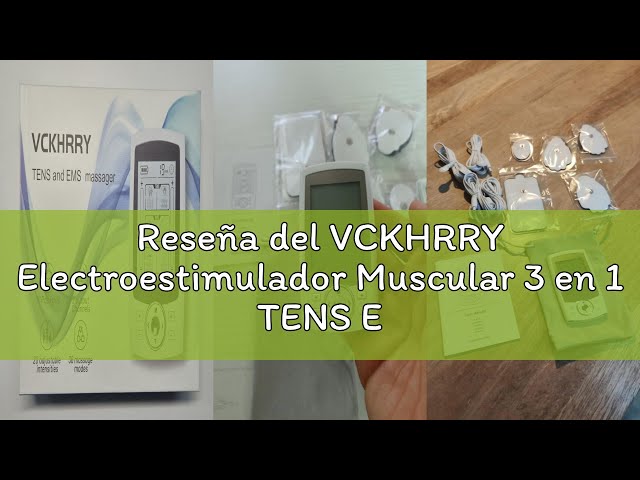 Vídeo relacionado con VCKHRRY 3 en 1 Electroestimulador Muscular de 36 programas, con función TENS EMS Masaje, 20 Niveles de Intensidad para Muscular Relajación, 2 Canales y 10 Electrodos, Función de Masaje