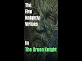 The 5 knightly virtues in The Green Knight | JPSP #Shorts