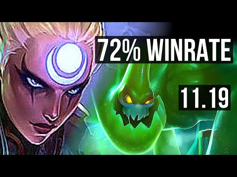 DIANA vs ZAC (JUNGLE) | 72% winrate, Quadra, Legendary, 16/5/13 | BR Diamond | v11.19