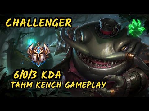 GEN.G Roach (TAHM KENCH) vs GANGPLANK - 6/0/3 KDA TOP CHALLENGER GAMEPLAY - KR