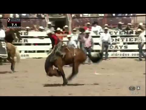 Ryder Sanford Makes Arena Record 92.5-Point Ride on Black Tie to Win Cheyenne Frontier Days