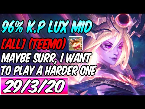 *29 KILLS* AMAZING S+ CLEANEST LUX MID FULL AP DARK HARVEST | Best Build & Runes | 96% KP | S12