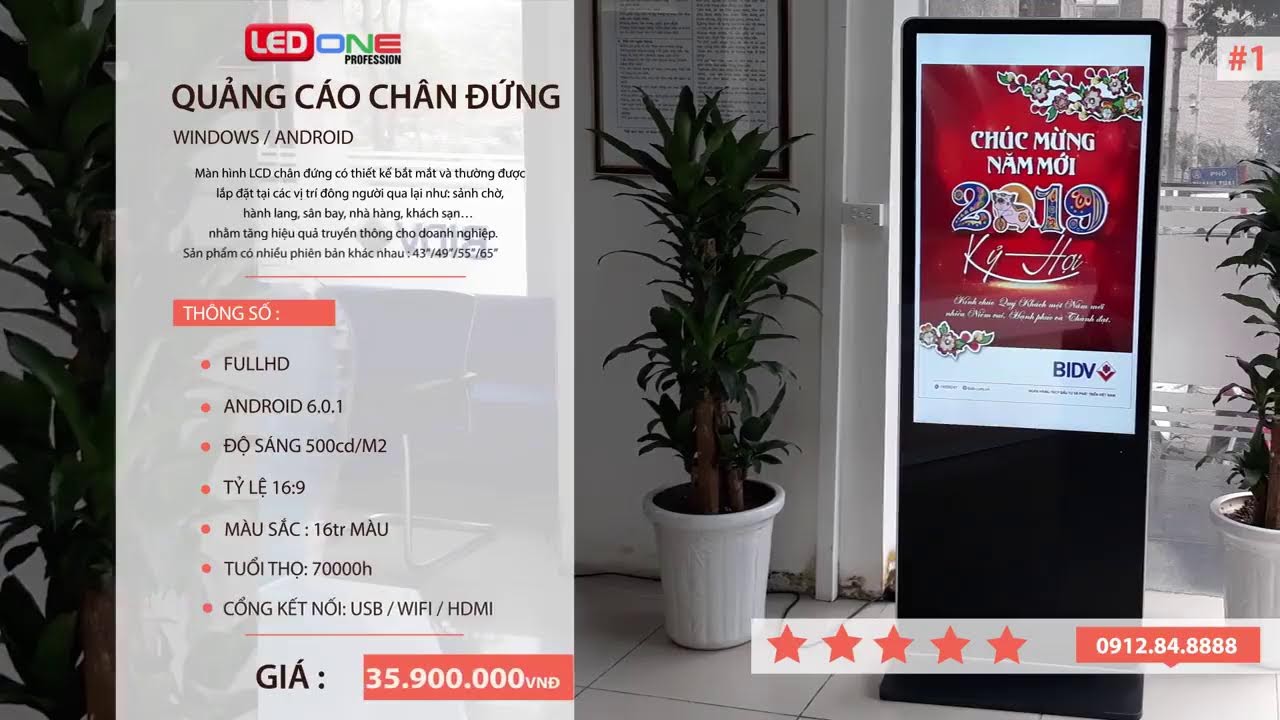 Màn hình quảng cáo LCD giá rẻ | Cty LedOne chuyên Màn hình Led, màn hình cảm ứng, màn hình ghép