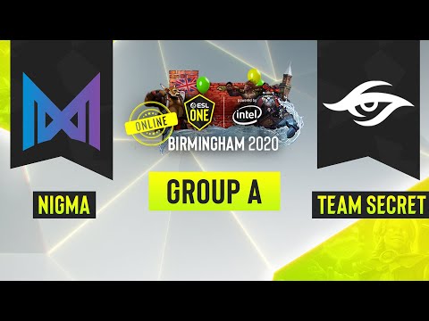 Dota2 - Team Secret vs. Team Nigma - Game 1 - ESL One Birmingham 2020 - Group A - EU