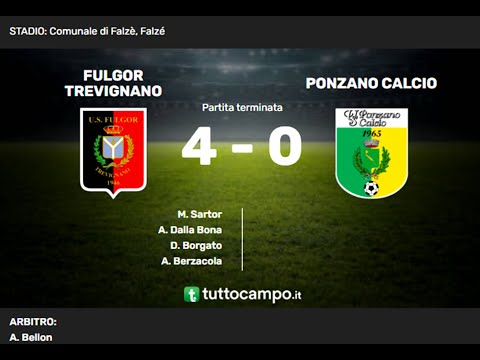 FULGOR TREVIGNANO vs PONZANO CALCIO: 4-0