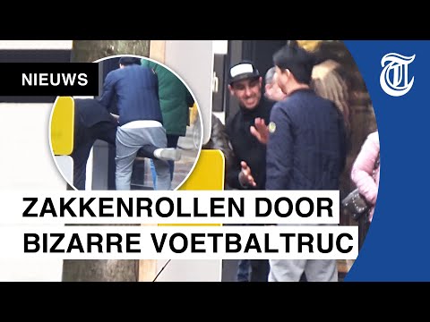 Sluwe zakkenrol-truc gefilmd: ‘Geven je een high-five’
