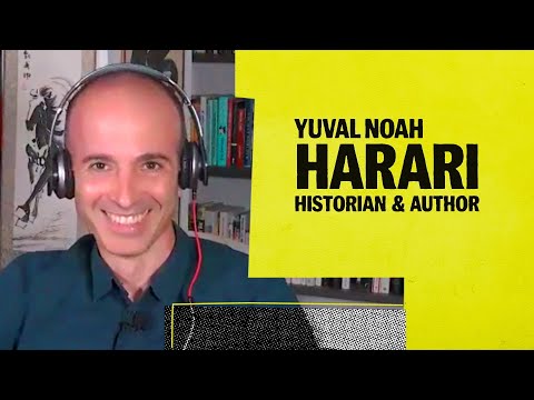 Bill Gates and Rashida Jones ask Yuval Noah Harari "Why do we believe lies?"