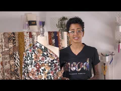 Mood Fabrics Exclusive Emblematic Medallions Stretch Cotton Sateen