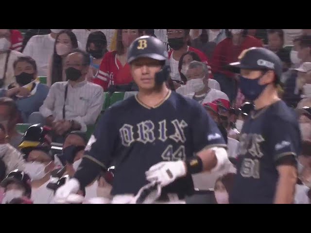 【9回表】バファローズ・頓宮裕真 反撃の一打!! タイムリーヒットで1点を返す!! 2022年5月5日 福岡ソフトバンクホークス 対 オリックス・バファローズ