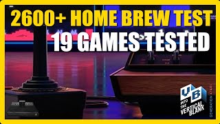 Atari 2600 Plus 1.1  Giant Home Brew Cart Test #1: 19 Games Tested