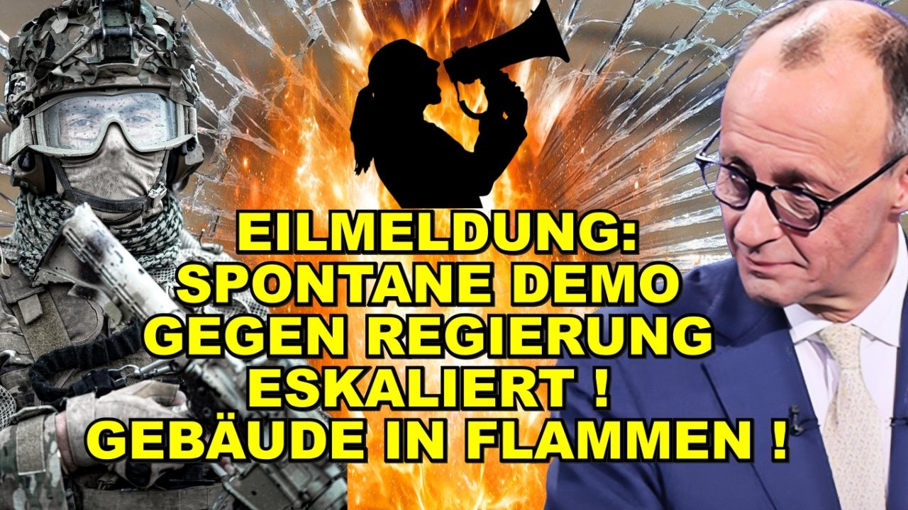 EIL: DEMO ESKALIERT! Gebäude IN FLAMMEN!