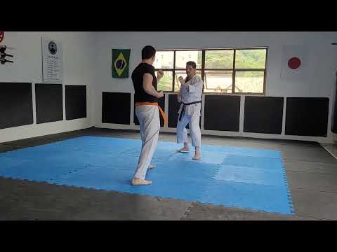 Treino de Tai Sabaki, Hudson vs Igor (laranja) vídeo 1