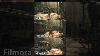 AI image to video test with Kling , Filmora，vs Google's new Veo 3. #shorts  #kling #veo #veo3