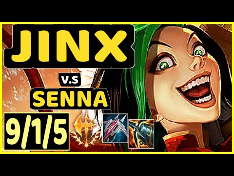 JINX vs SENNA - 9/1/5 KDA BOTTOM ADC CHALLENGER GAMEPLAY - KR