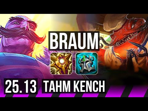 BRAUM & Aphelios vs TAHM KENCH & Lucian (SUP) | KR Master | 25.13