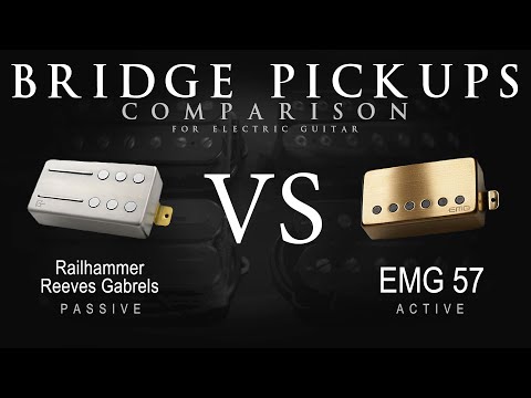 Railhammer REEVES GABRELS vs EMG 57 - Bridge Guitar Pickup Comparison Tone Demo