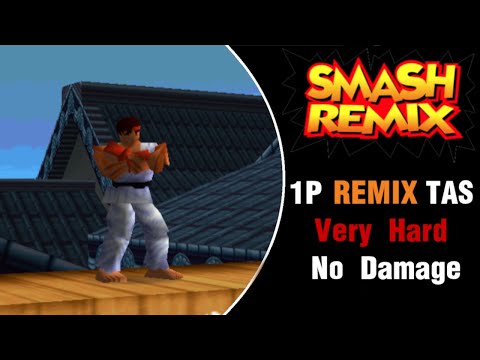 Smash Remix [TAS] - Ryu Remix Mode (Very Hard, No Damage)