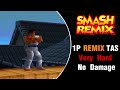Smash Remix TAS Ryu Remix Mode Very Hard No Damage