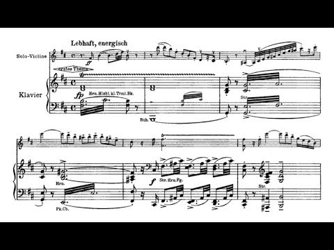Hans Pfitzner - Violin Concerto Op. 34 (audio + sheet music)